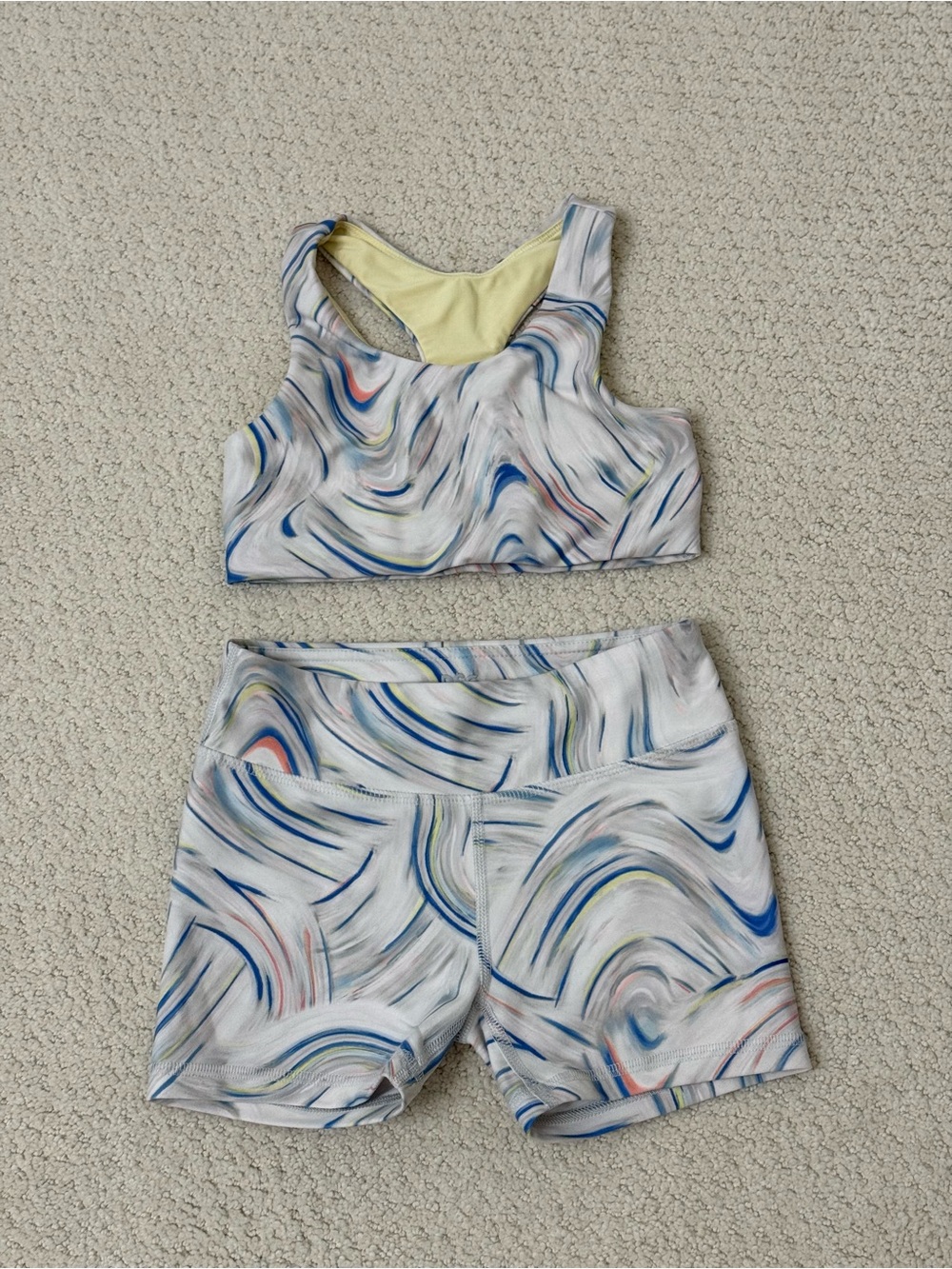 DSG Kids Set - Blue, Yellow & Pink Marble Swirl